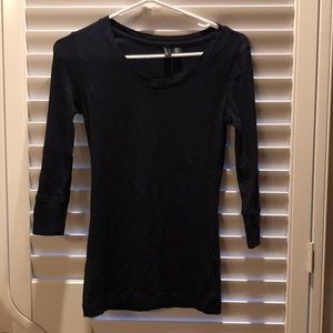 Cynthia Rowley 3/4 Length V-Neck